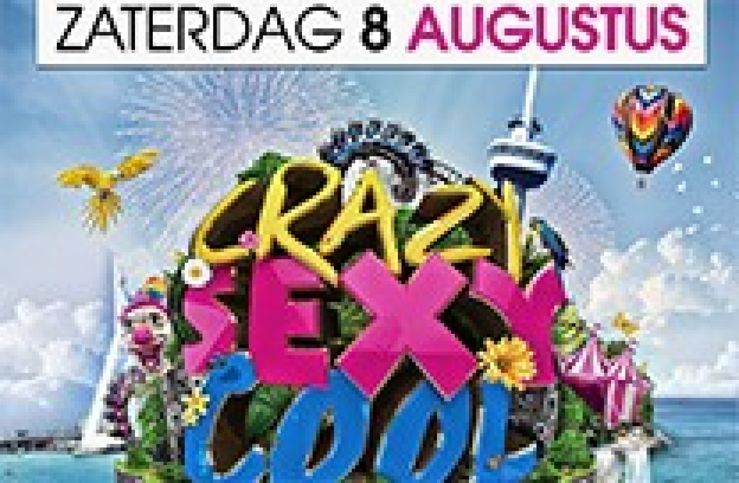 Party nieuws: Laatste informatie Crazy Sexy Cool Festival 2015