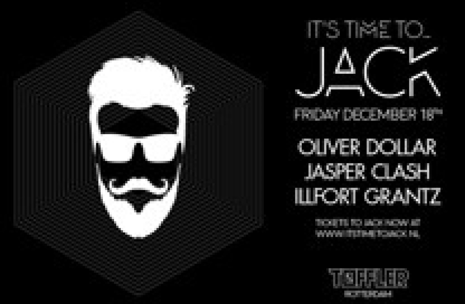 Party nieuws: Vrijdag 18 december JACK met Oliver Dollar in Toffler