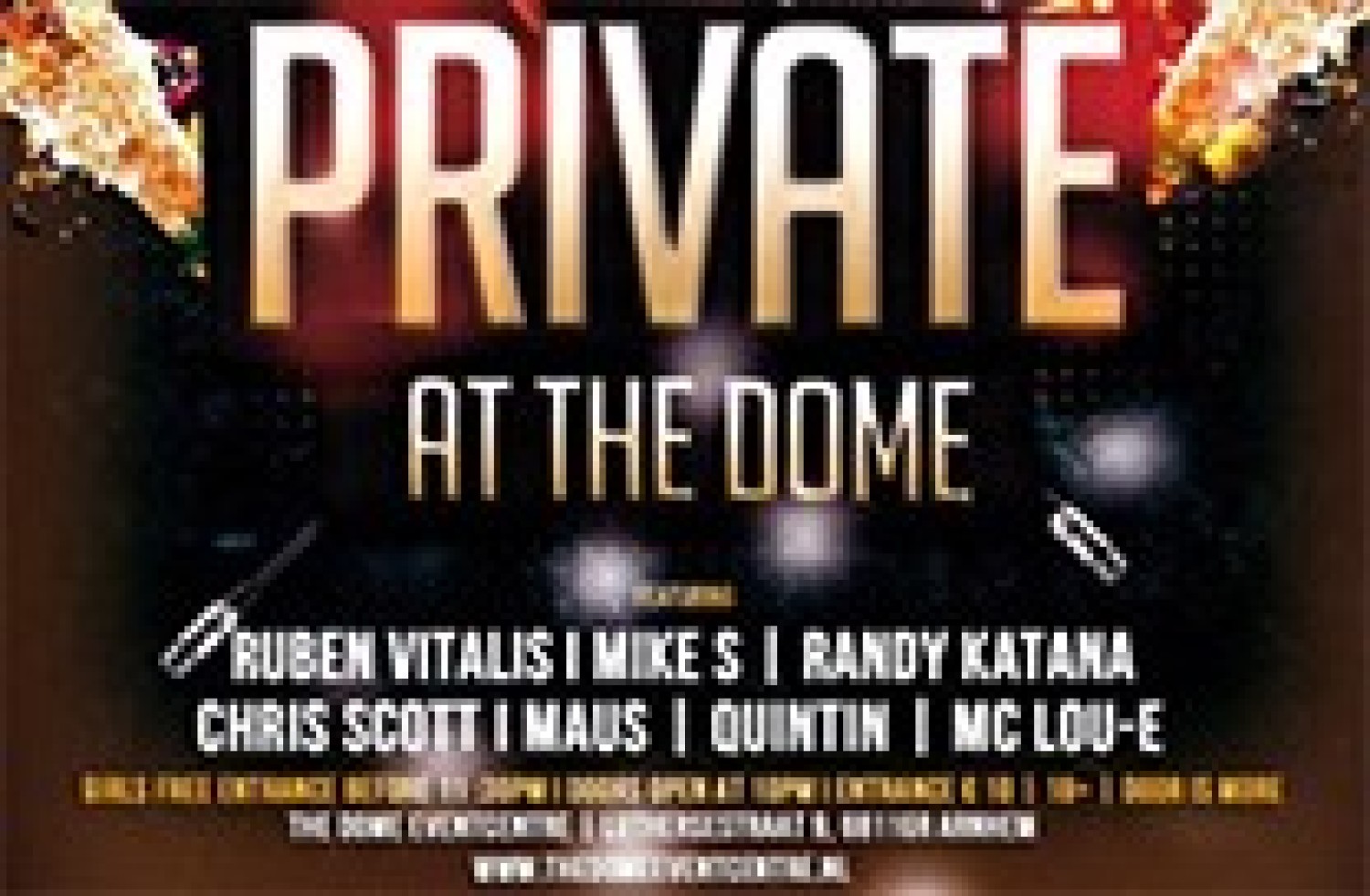 Party nieuws: Gloednieuw concept Private at the Dome 3 december!
