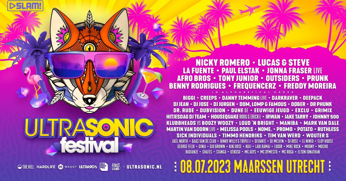 Volledige line-up Ultrasonic Festival 2023