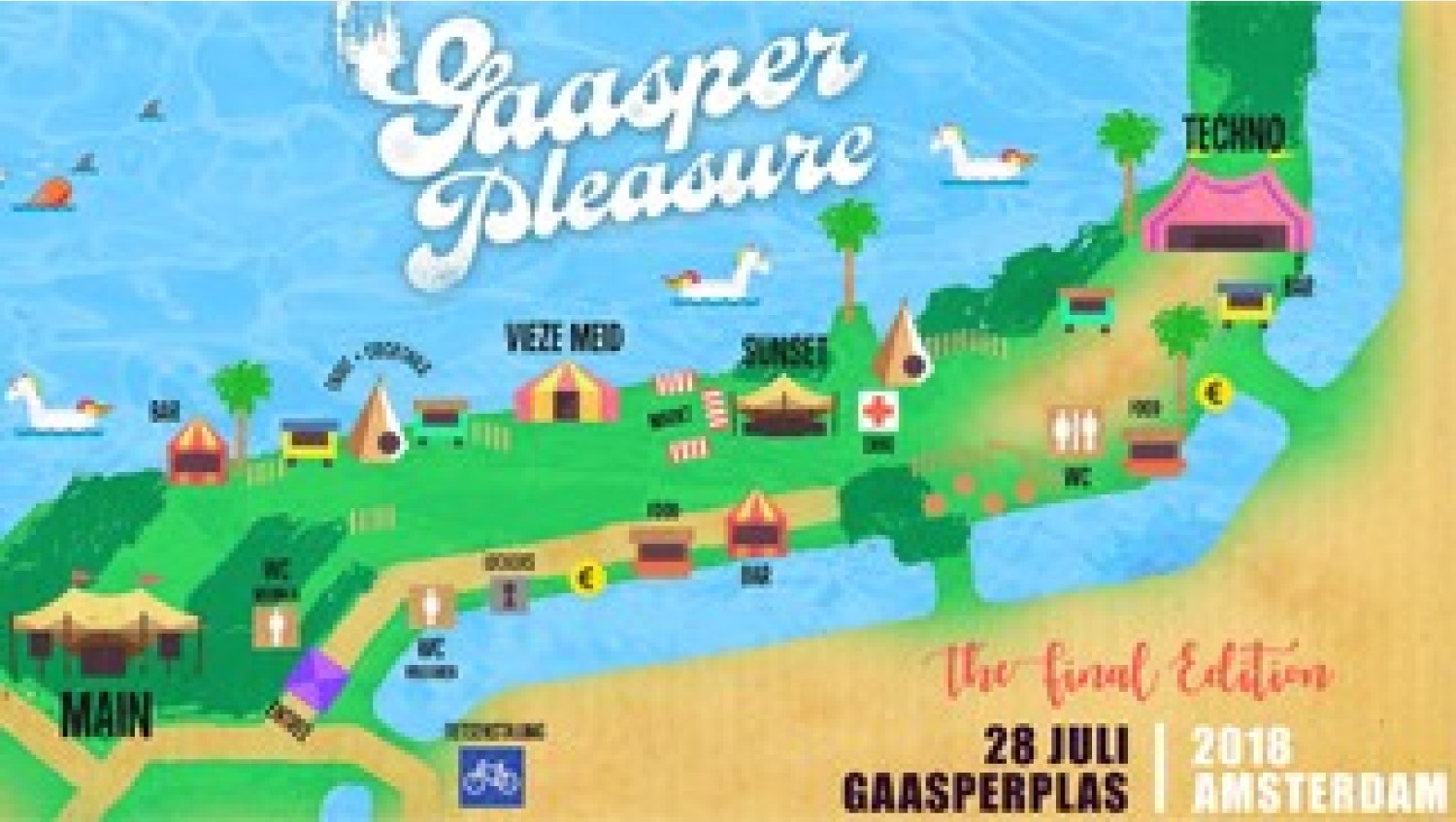 Party nieuws: Plattegrond en timetable voor laatste Gaasper Pleasure