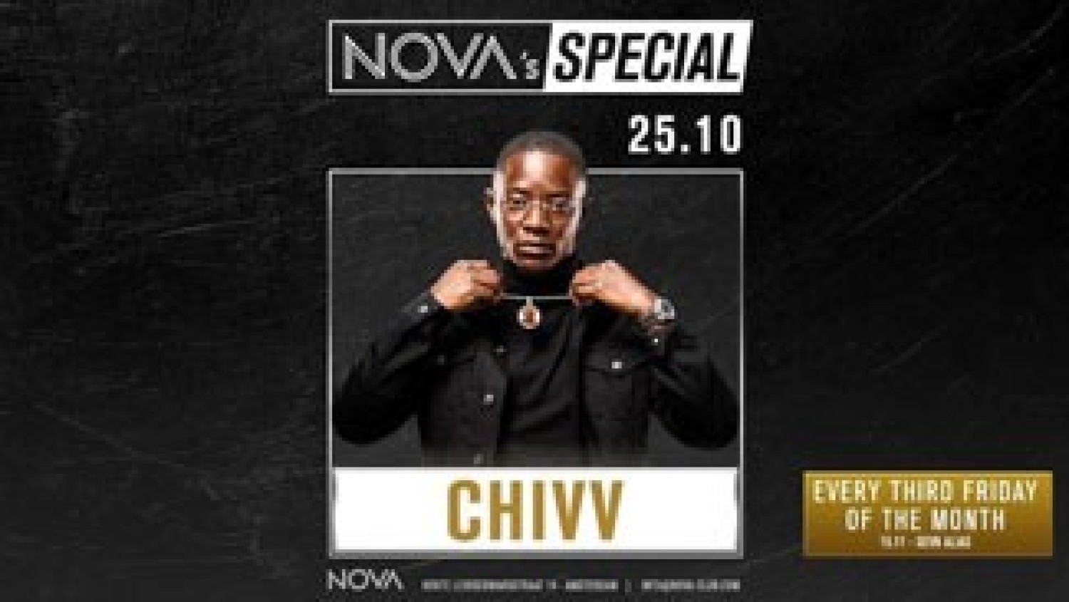 Party nieuws: Chivv komt lesje losgaan geven bij Nova op 25 oktober!