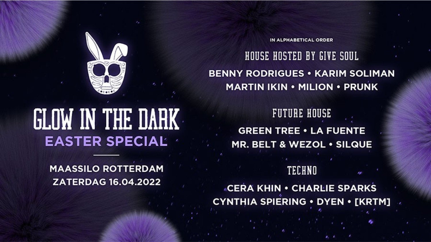 Party nieuws: Glow in the Dark Easter Special in Maassilo Rotterdam