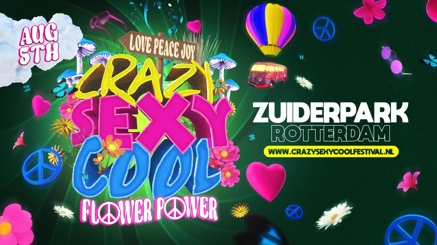 Party nieuws: Kaartverkoop Crazy Sexy Cool Festival 2023