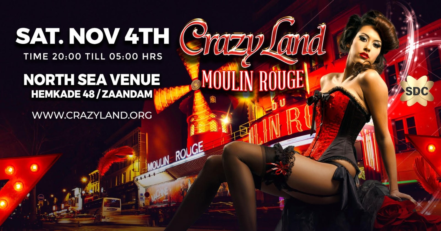 Party nieuws: Crazyland terug in de Hemkade met Moulin Rouge editie