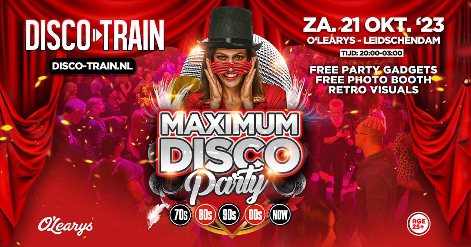 Party nieuws: Een nieuwe Maximum Disco Party van Disco-Train