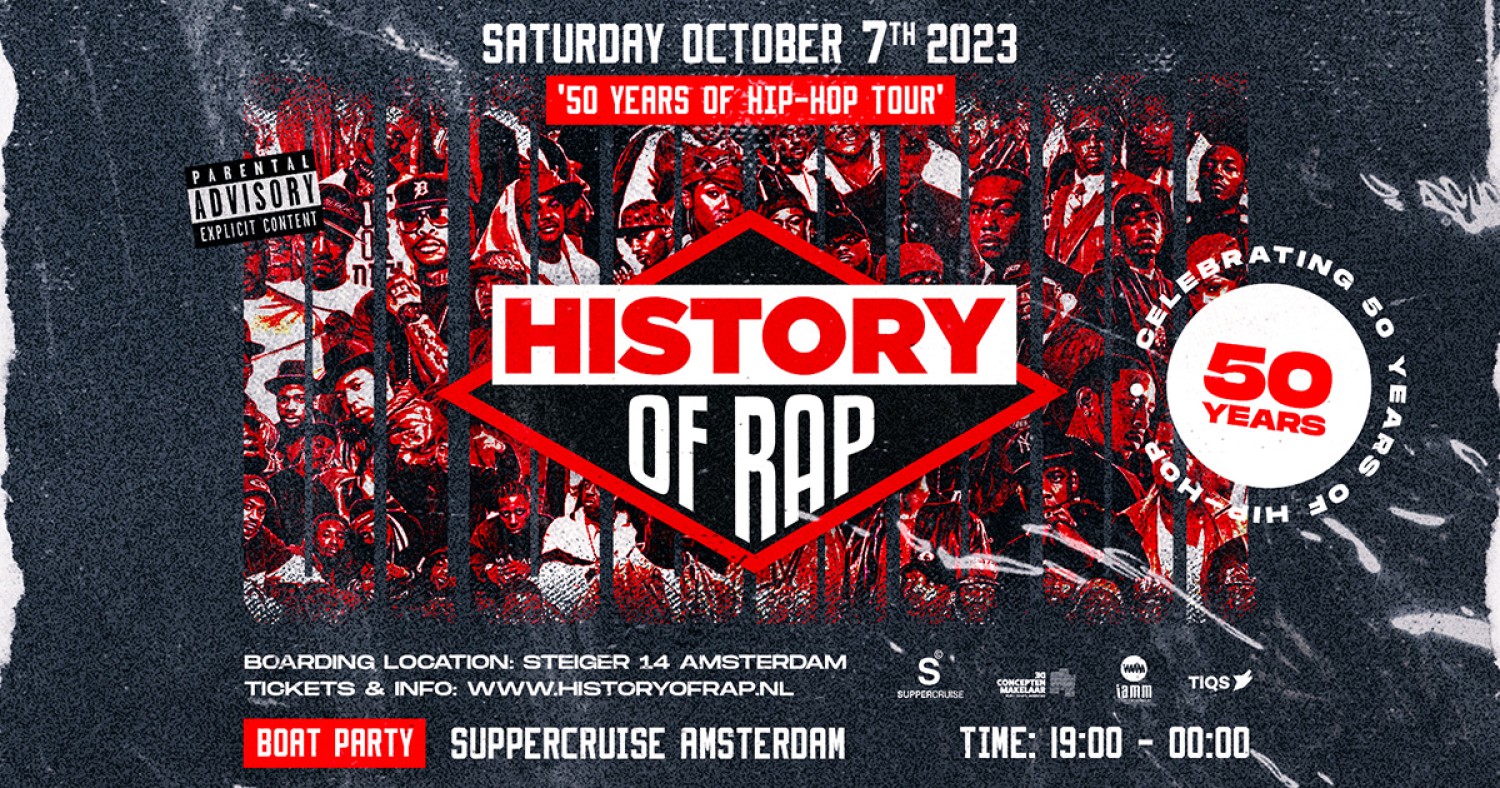 Party nieuws: History of Rap viert een jaar lang 50 jaar Hip-Hop